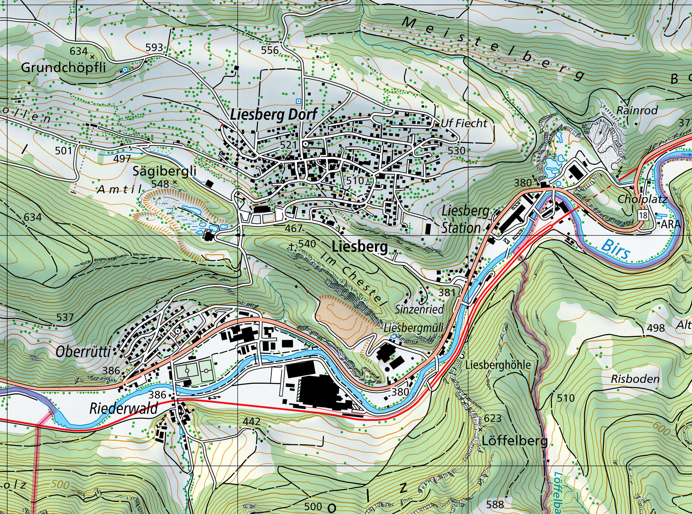 E17644 LI01 Swisstopo2021 Liesberg